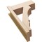 Ekena Millwork 8-in W x 22-in D x 34-in H Balboa Block Rough Cedar Woodgrain TimberThane Outlooker, Primed Tan OUTUR080X22X34BOA44RCPR - alternate 5